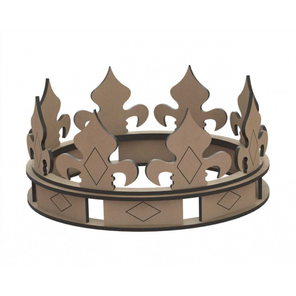 Royal Crown Lazer Kesim Şablonu — Kontrplak ve MDF için Vektör Dosyası Royal Crown Lazer Kesim Şablonu — Kontrplak ve MDF için Vektör Dosyası