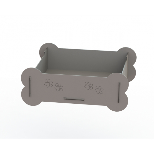 Bone-Shaped Dog Bed Laser Cutting File Bone-Shaped Dog Bed Laser Cutting File