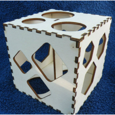 Čūska Cube Puzzle Box - Lāzera Griešana Vektoru Veidnes