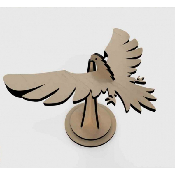 Il Bilanciamento Del Bird - Taglio Laser Modello Vettoriale
