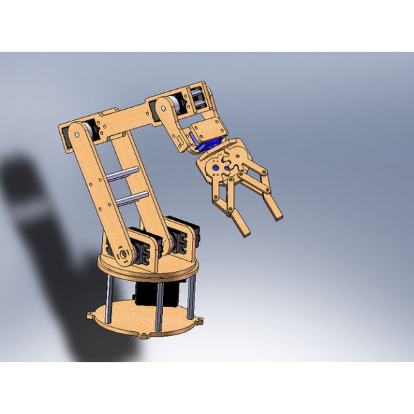 Ręka robota na Сервоприводах - Wektor wzór cięcia Laserowego dla Hobby-Robotyka Ręka robota na Сервоприводах - Wektor wzór cięcia Laserowego dla Hobby-Robotyka
