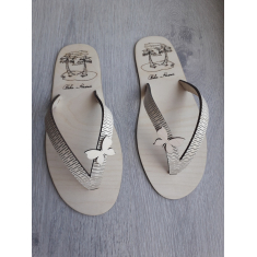 Flip Flop ໄວ Laser ຕັດແມ່ແບບ Vector