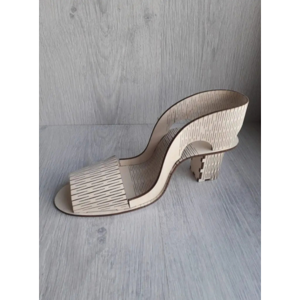 High Heel Sandal Vector Template for Laser Cutting High Heel Sandal Vector Template for Laser Cutting