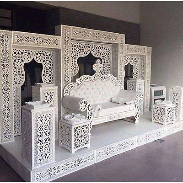 Zdobené Marocké Photo Zone Laser Cut Vektorové Sada Zdobené Marocké Photo Zone Laser Cut Vektorové Sada