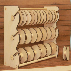 Båndet Spole Rack - Laser Cutting Vektor Skabelon