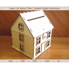 Casa De Bani Box Vector Șablon
