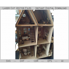 Dollhouse กับเฟอร์นิเจอร์—ออนเลเซอร์ตัดเว็กเตอคิท