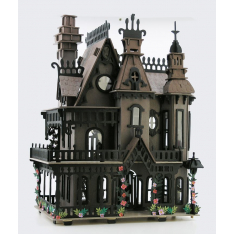 Gothic Doll House חיתוך לייזר קובץ וקטורי