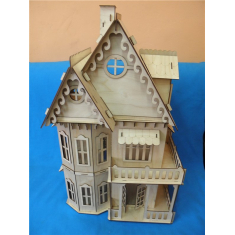 Gothic Doll House וקטור תבנית