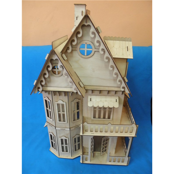 Gothic Dollhouse Laser Cut Vector Template