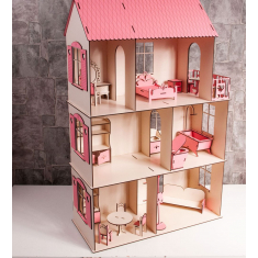 Dollhouse กับเบียง-เลเซอร์ตัดเว็กเตอร์ต้นแบบ