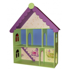 Dollhouse เลเซอร์ตัดต้นแบบ—สอง-เรื่องของหอเวทีกลางล่ะ