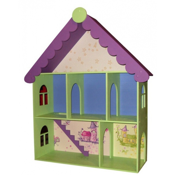 Dollhouse Laser Cut Template — Two-Story Playhouse SVG Dollhouse Laser Cut Template — Two-Story Playhouse SVG