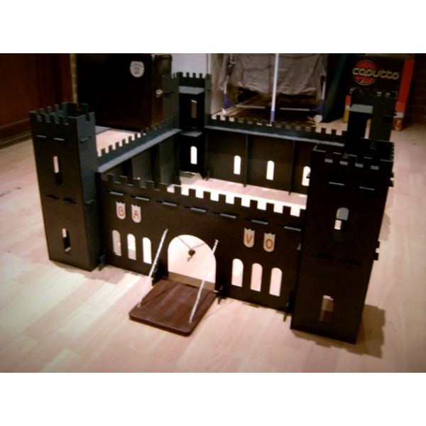 Laser-Rez Srednjevjekovni Zamak Vektor Fajl za "uradi sam" Playset Laser-Rez Srednjevjekovni Zamak Vektor Fajl za "uradi sam" Playset
