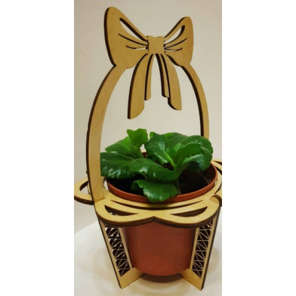 Di Prua-Alto Vaso Di Fiori Titolare Di Stand — Taglio Laser File Vettoriale