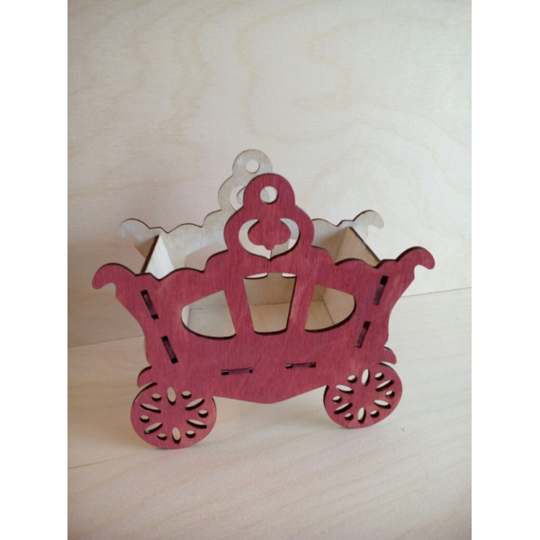 Carro Da Princesa De Corte A Laser Modelo De Vetor De Carro Da Princesa De Corte A Laser Modelo De Vetor De