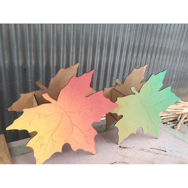 Maple Leaf Planter Laser Cut Vector Template Maple Leaf Planter Laser Cut Vector Template