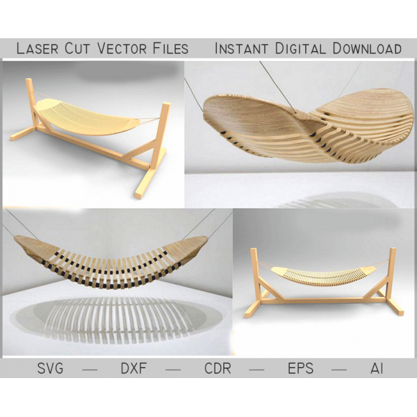 Parametrické Houpací Síť Laser Cut Vektorové Souboru - Instant Ke Stažení Parametrické Houpací Síť Laser Cut Vektorové Souboru - Instant Ke Stažení