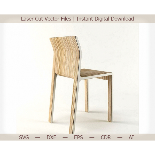 Modulære Stol — Laser Cut Vektor-Fil (SVG -, DXF -, EPS -, AI) Modulære Stol — Laser Cut Vektor-Fil (SVG -, DXF -, EPS -, AI)