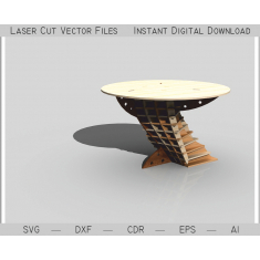Parametric ຕາຕະລາງ-Laser ຕັດແມ່ແບບ Vector
