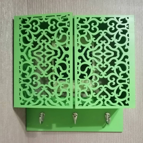 Wall-Mounted Key Cabinet Laser-Cut-Vektor-Vorlage Wall-Mounted Key Cabinet Laser-Cut-Vektor-Vorlage