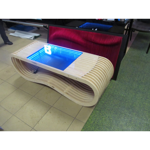 파라메트릭 파 커피 테이블을 위한 벡터 템플릿 레이저 절단과 CNC 파라메트릭 파 커피 테이블을 위한 벡터 템플릿 레이저 절단과 CNC