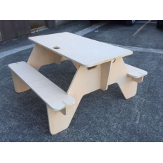Picknick Bord Laser Cut Mall