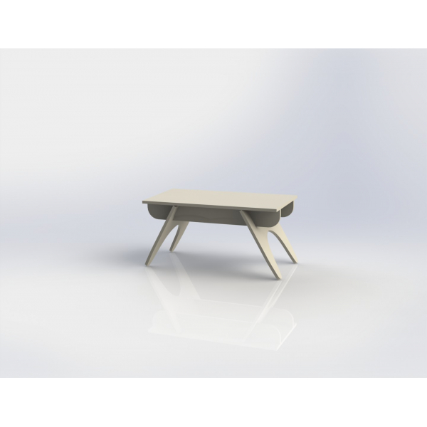 Moderno tavolino da Caffè di Taglio Laser File Vettoriale Modello per CNC e Laser