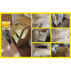 Children's Ladder Chair (Learning Tower) - Laser Cutting Vector Template