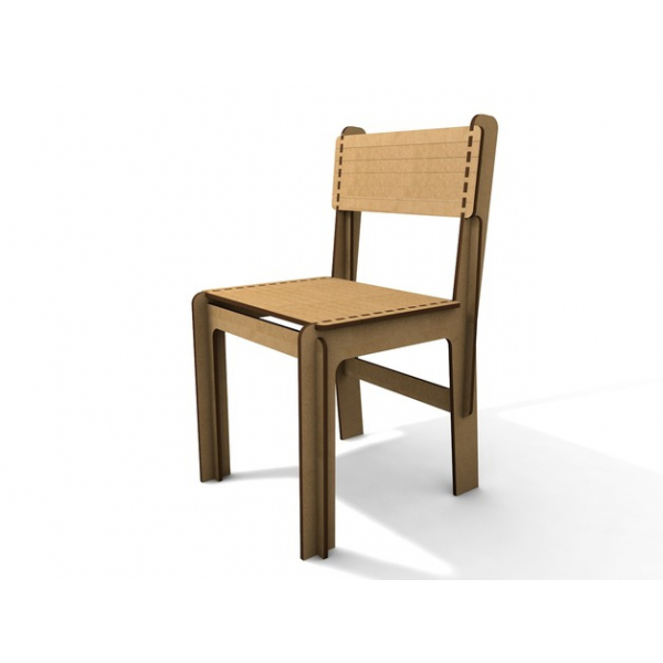 Minimalist Plywood Chair Laser Cut File (SVG, DXF) Minimalist Plywood Chair Laser Cut File (SVG, DXF)