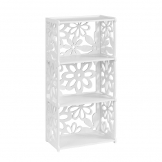Floral Βιβλιοθήκη Διάνυσμα Πρότυπο (3-Tier) – Την Περικοπή Λέιζερ Αρχεία