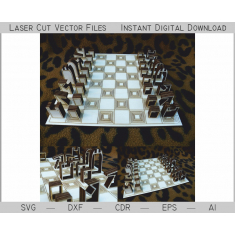 几何国际象棋-激光切矢量模板