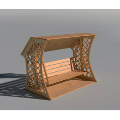 Decorative Swing - Laser Cut Vector Template