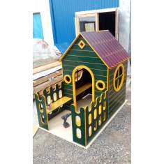 Barn Playhouse Laser Cut Mall Vektor