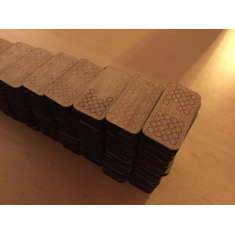 Dominoes Laser Cut Vector Template