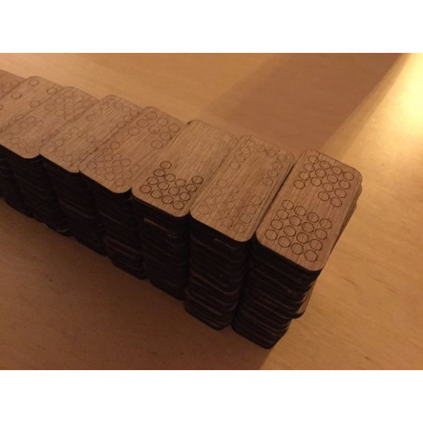 Dominoes Laser Cut Vector Template