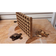 - Match-4-Spiel - Laser-Cut-Vektor-Vorlage