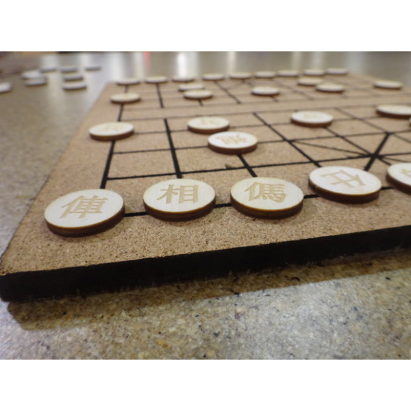 Xiangqi (Échecs Chinois) de la Découpe Laser, Fichier Vectoriel — Conseil et Pièces Xiangqi (Échecs Chinois) de la Découpe Laser, Fichier Vectoriel — Conseil et Pièces