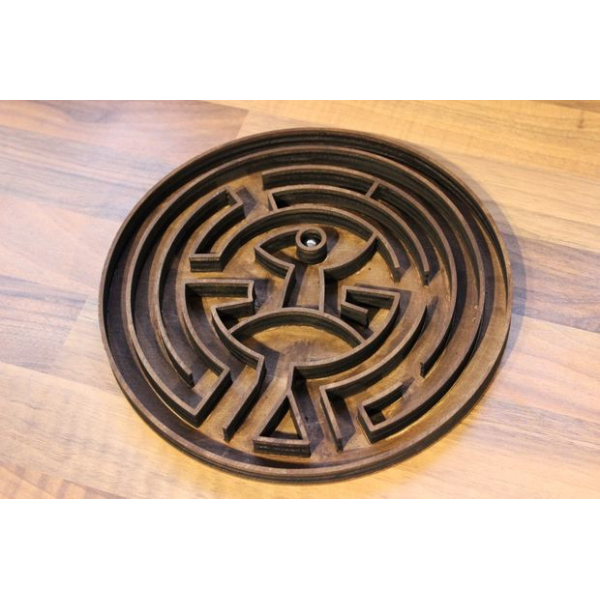 Round Maze Laser Cutting File — Circular Labyrinth SVG/DXF Round Maze Laser Cutting File — Circular Labyrinth SVG/DXF