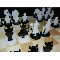تلطیف Chessmen لیزر برش وکتور مجموعه