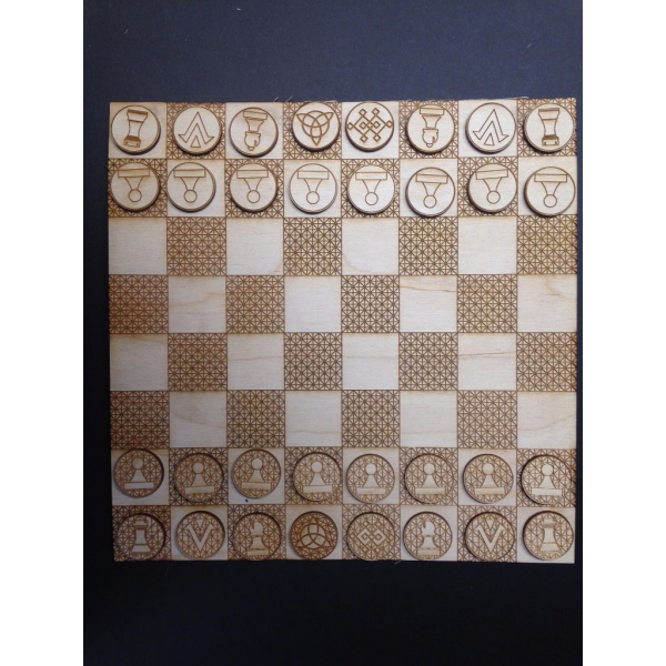 Geometric Chess Set Laser Cutting Vector Template Geometric Chess Set Laser Cutting Vector Template