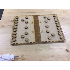 Xiangqi (චීන චෙස්) ලේසර් කැපීම දෛශික සැකිල්ල මණ්ඩලය &amp; ක්රීඩාව කෑලි