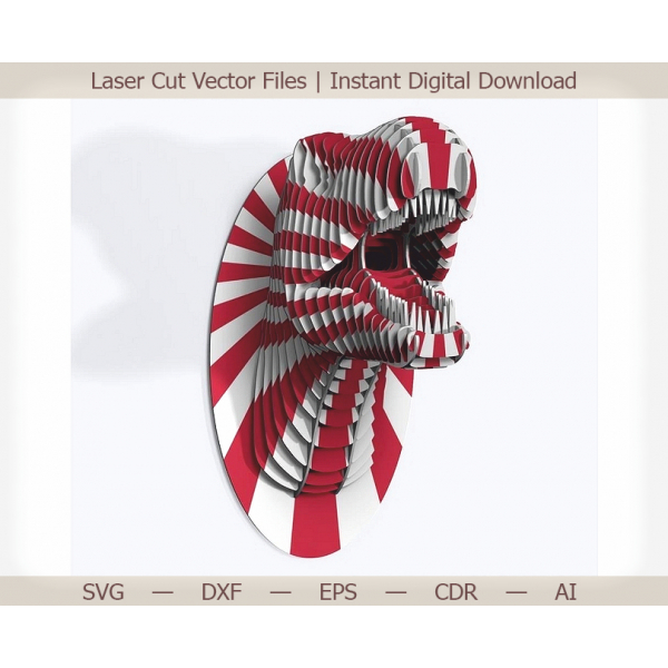 Dinosaurus Glavu 3D Laser Rez Vektor Dosije - Instant SVG/DXF/EPS Preuzimanje Dinosaurus Glavu 3D Laser Rez Vektor Dosije - Instant SVG/DXF/EPS Preuzimanje