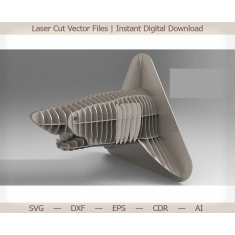 Cúp Cá Mập - Laser Cắt Véc Tơ Mẫu