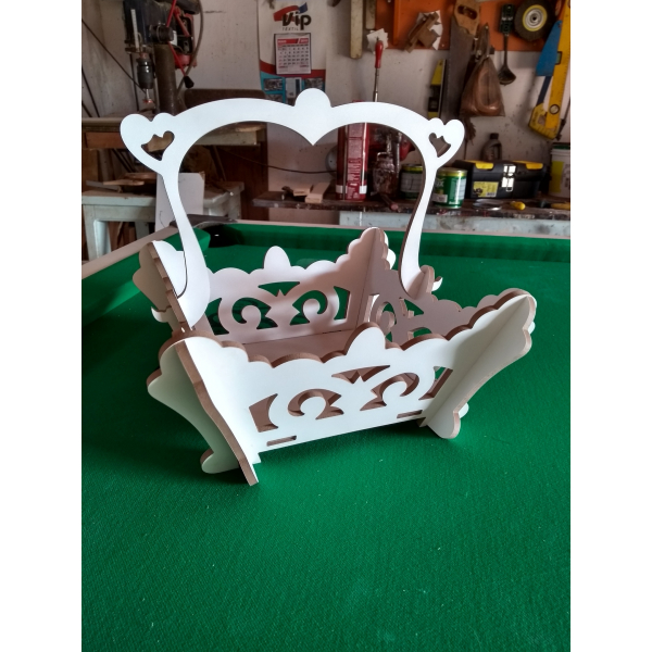 Laser Cut Fruit Basket Vector Template for CNC & Laser