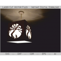 A Árvore Chandelier Pendant Da Lâmpada Vetor