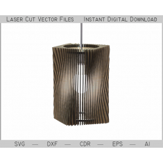 Parametric Lamp - Laser Cut Vector Template