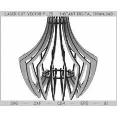 Parametric Lamp - Laser Cut Vector Template