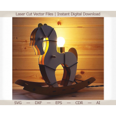 Rocking Horse لامپ وکتور قالب