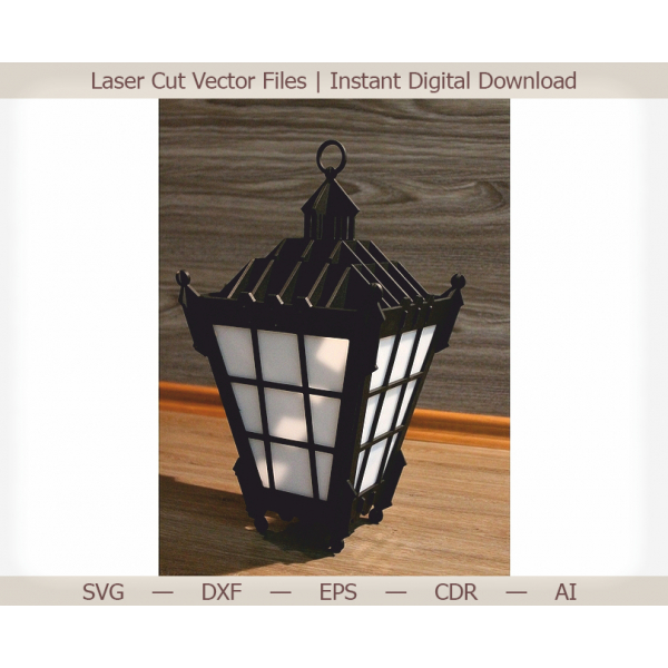ویکتوریا حلق آویز فانوس لیزر برش فایل SVG DXF EPS ویکتوریا حلق آویز فانوس لیزر برش فایل SVG DXF EPS